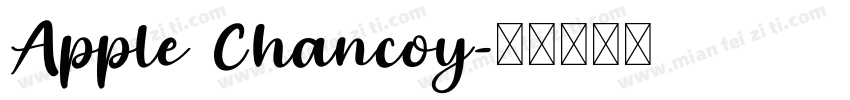 Apple Chancoy字体转换